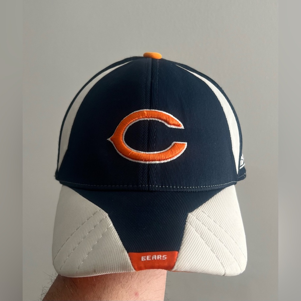 VTG Reebok Chicago Bears NFL Football On Field NFC North Fitted Cap Hat-Youth